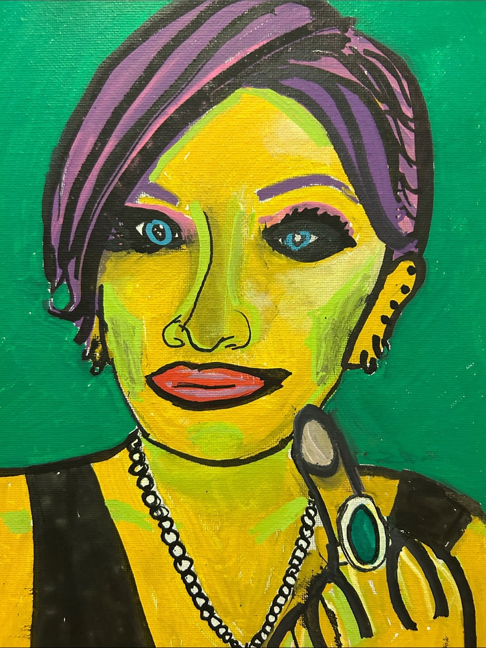 “Maeve”: Acrylic on Canvas, 9” x 12”